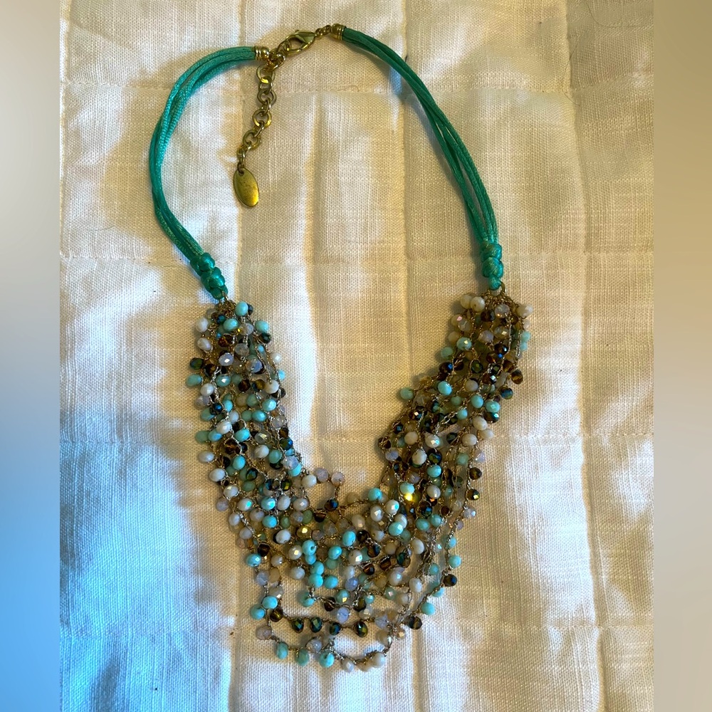 Multi layered gem necklace